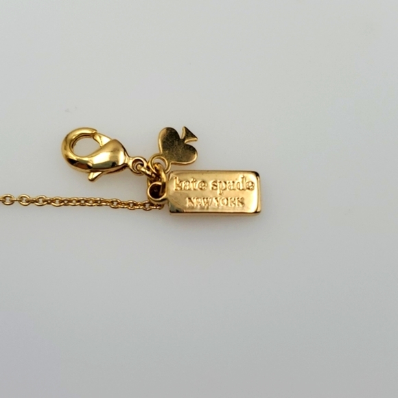 Kate Spade Gold Tone Y Drop Necklace - Picture 5 of 7
